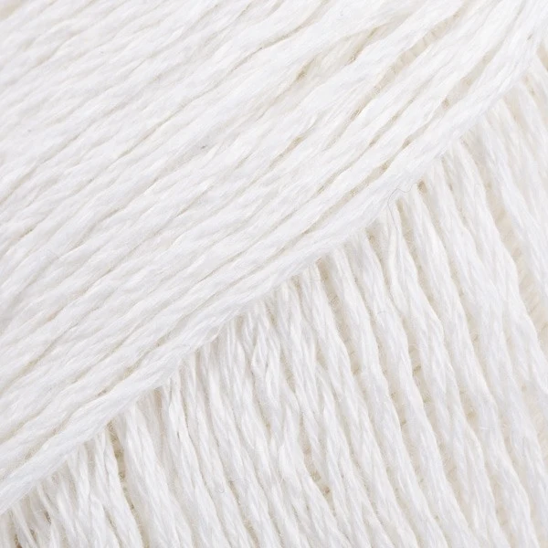Drops Bomull-Lin 01 Blanc (Uni colour)