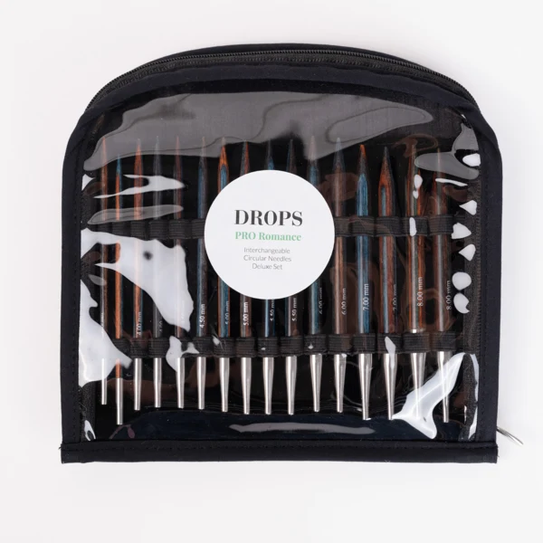 DROPS Pro Romance Aiguilles Circulaires Interchangeables Set Deluxe