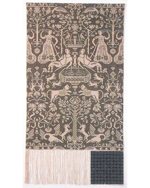 Kit de broderie Beidewand bleu 85 x 147 cm