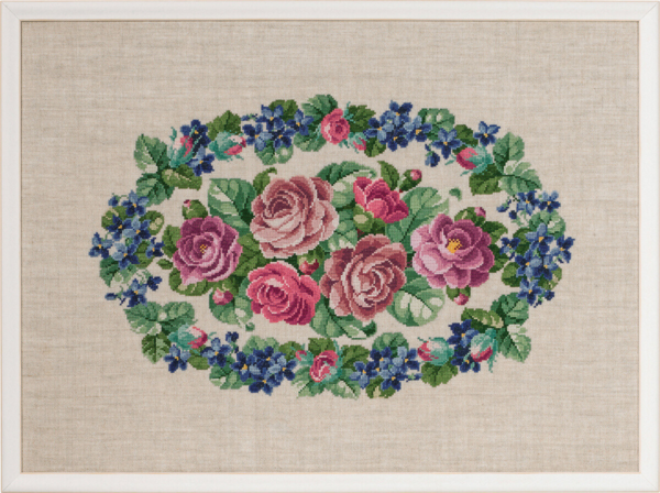 Kit de broderie Roses 60 x 44 cm