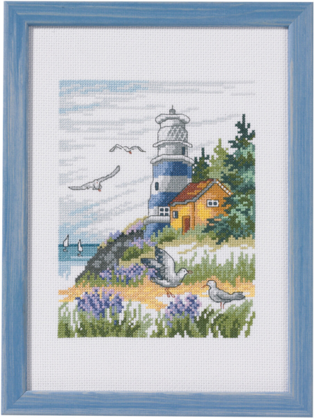 Borduurpakket Vuurtoren 20x28 cm R5386