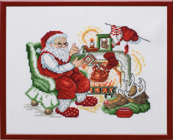 Kit de Broderie Père Noël & Rudolphe R5798 25 x 20 cm