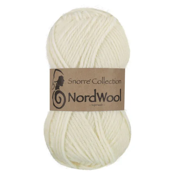 Viking Snorre NordWool 100 Gebleekt wit