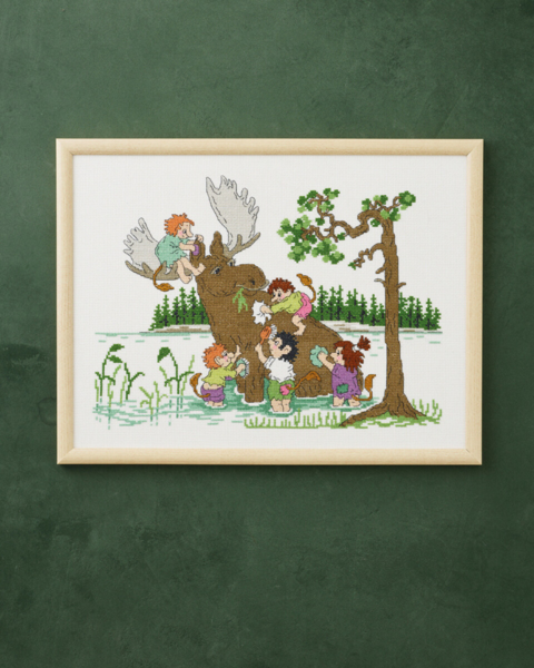 Kit de broderie Élan lavage 40 x 30 cm