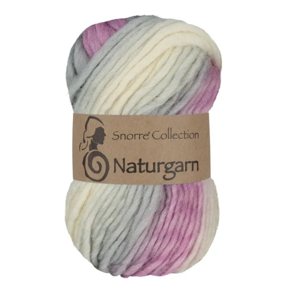 Viking Snorre Naturgarn 677 Multi roze/grijs