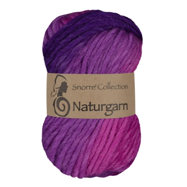 Viking Snorre Naturgarn 669 Multi roze/paars
