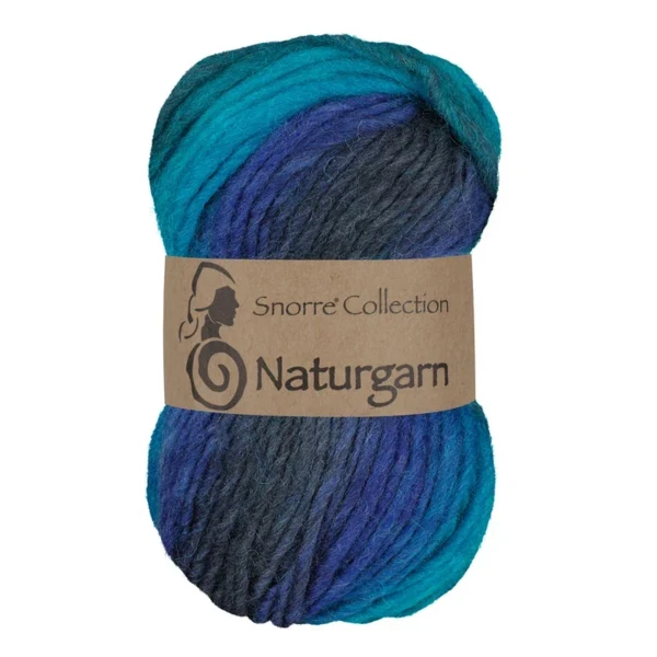 Viking Snorre Naturgarn 627 Multi marine/turkoois