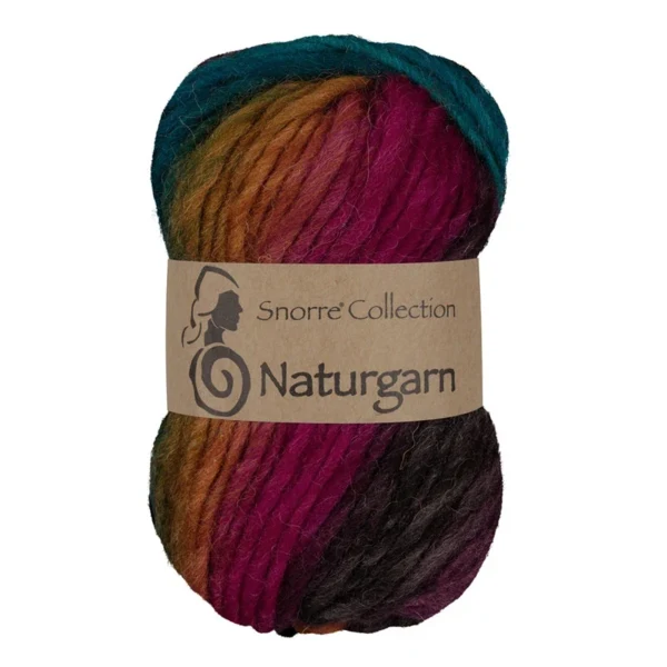 Viking Snorre Naturgarn 656 Multi paars/jade