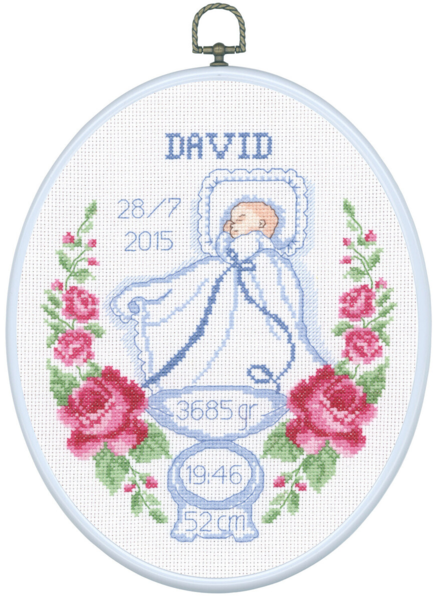 Kit de broderie David 5958/02/03 20 x 26cm