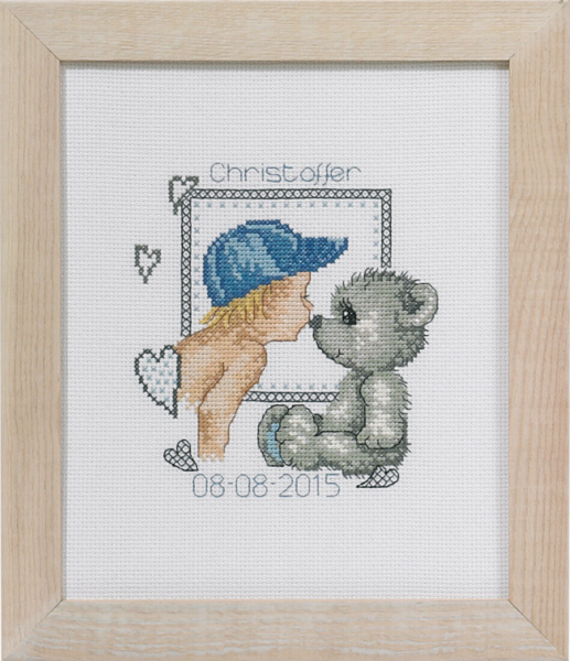 Kit de Broderie Baiser d’Ours Christophe 19 x 23 cm