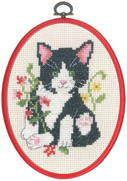 Kit de broderie Chat noir m/5959/30 13 x 18 cm