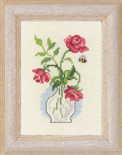 Kit de broderie Roses R5406 13 x 18 cm
