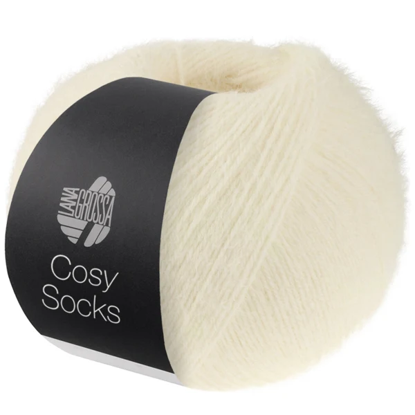 Lana Grossa Cosy Socks 10 Blanc