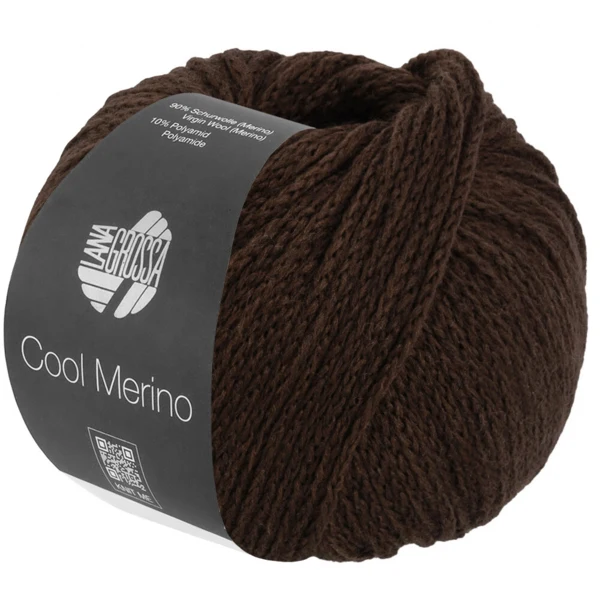 Lana Grossa Cool Merino 44 Gris brun foncé