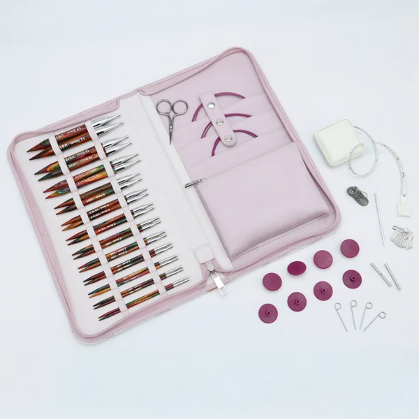KnitPro Symfonie 2 Ensemble d'Aiguilles Circulaires Interchangeable, Grande, 13 cm