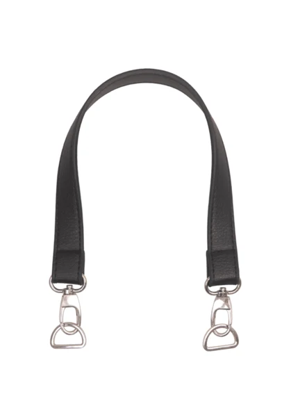 Go Handmade Anse de Sac avec Mousqueton et Anneau en D Noir/Argent