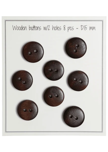 Go Handmade Houten knopen - UFO: 15 mm