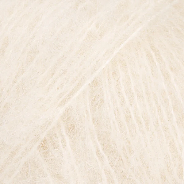 DROPS Brushed Alpaca Silk 01 Naturel (Uni Colour)