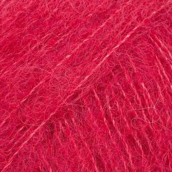 DROPS Brushed Alpaca Silk 07 Rouge (Uni Colour)