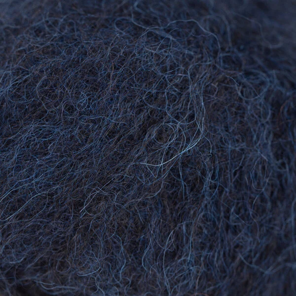DROPS Brushed Alpaca Silk 42 Bleu marine foncé (Mix)