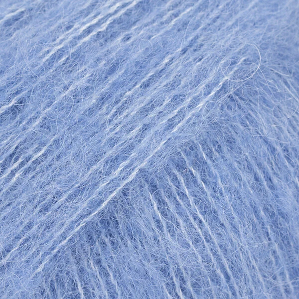 DROPS Brushed Alpaca Silk 28 Bleu pacifique (Uni Colour)