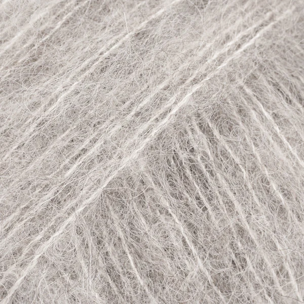 DROPS Brushed Alpaca Silk 02 Gris clair (Uni Colour)