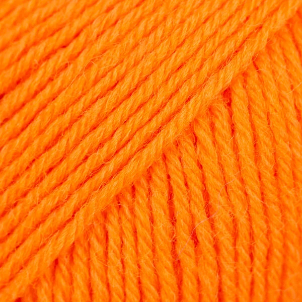DROPS Fabel Uni Colour 119 Orange électrique