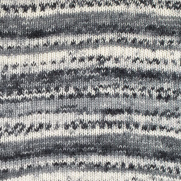 DROPS Fabel Print 905 Noir / naturel