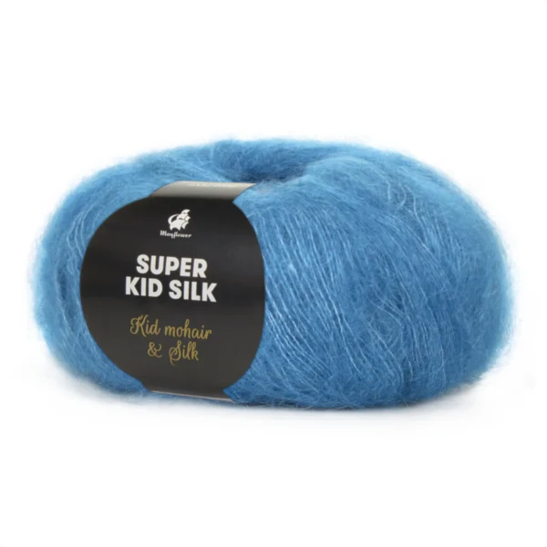 Mayflower Super Kid Silk 125 Bleu colombe foncé