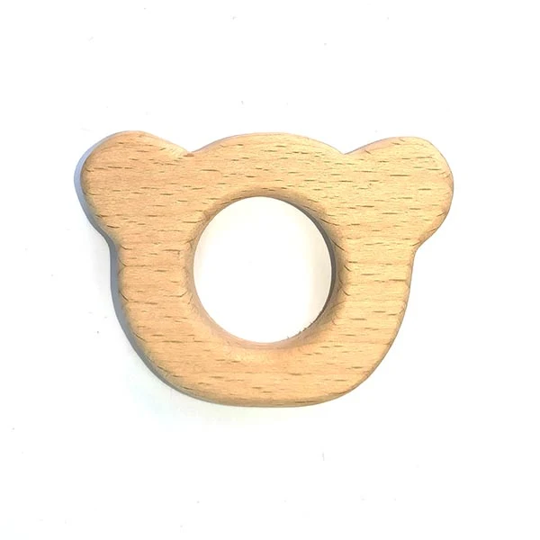LindeHobby Houten Ring, Figuur (11 verschillende) Knuffelbeer