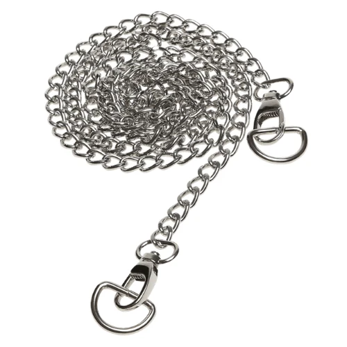 Go Handmade Bandoulière de Sac Chaîne en Métal, 120 cm Argent