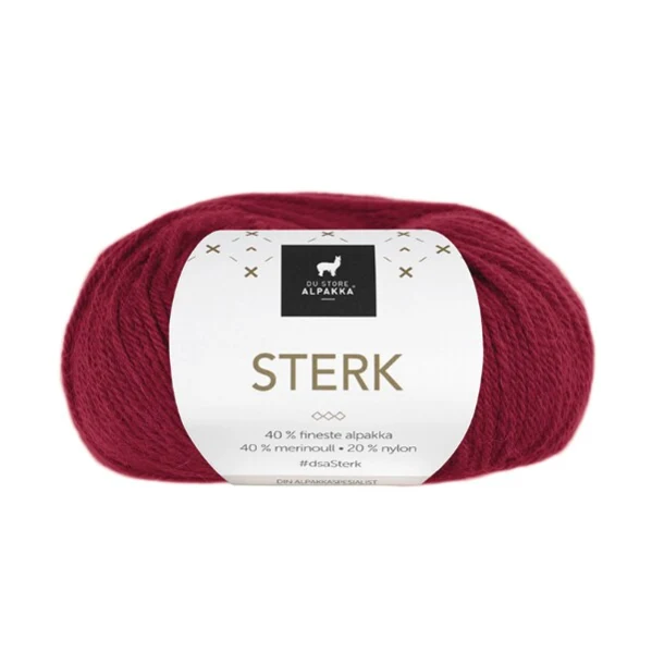 Du Store Alpakka Sterk 819 Rouge foncé