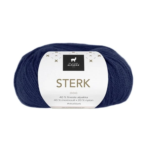 Du Store Alpakka Sterk 827 Bleu marine