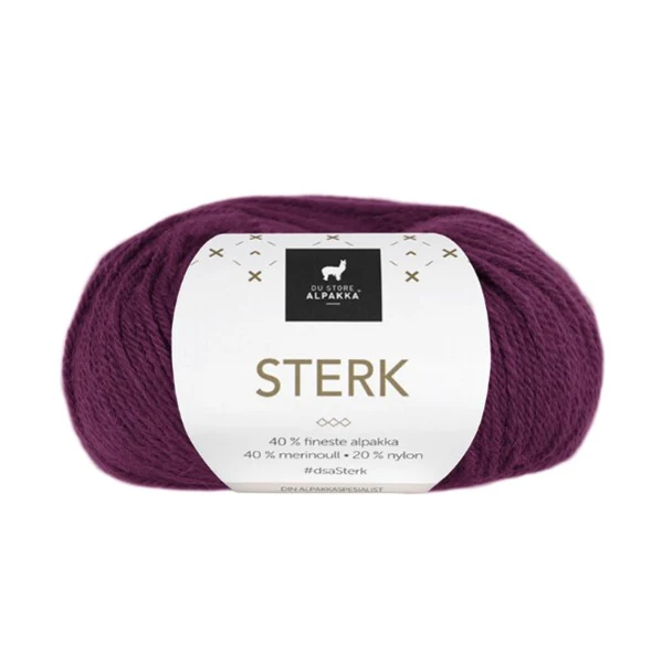 Du Store Alpakka Sterk 832 Rouge-violet