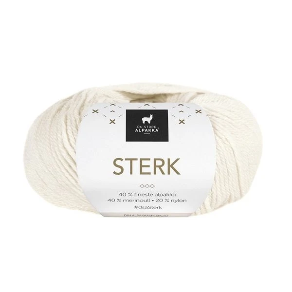 Du Store Alpakka Sterk 851 Blanc
