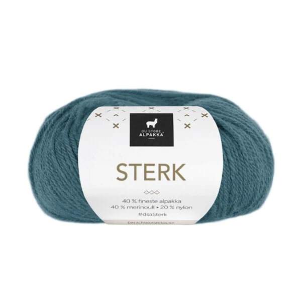 Du Store Alpakka Sterk 857 Vert d'eau foncé