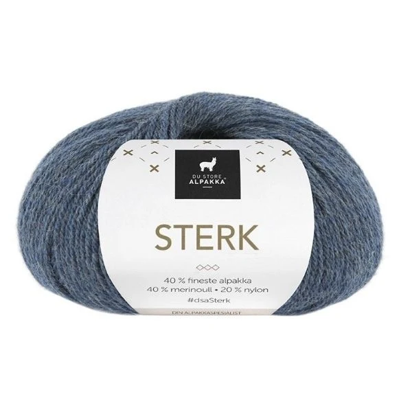 Du Store Alpakka Sterk 885 Denim méléret