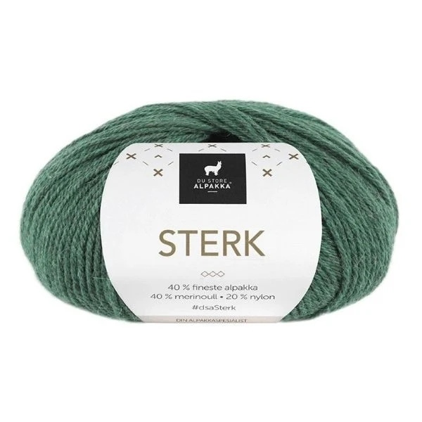 Du Store Alpakka Sterk 888 Vert chiné
