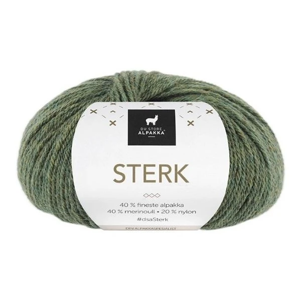 Du Store Alpakka Sterk 889 Vert olive chiné