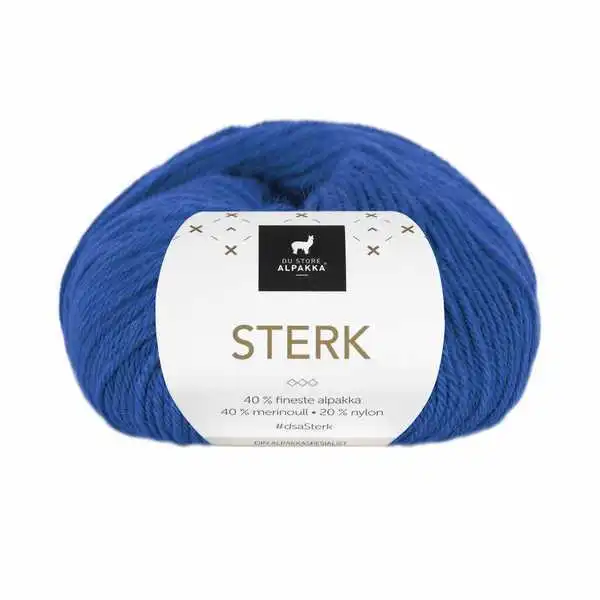 Du Store Alpakka Sterk 904 Bleu royal
