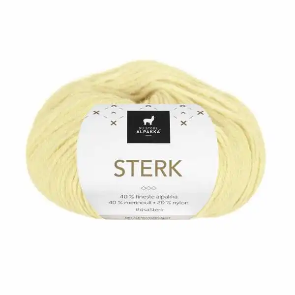 Du Store Alpakka Sterk 913 Jaune clair