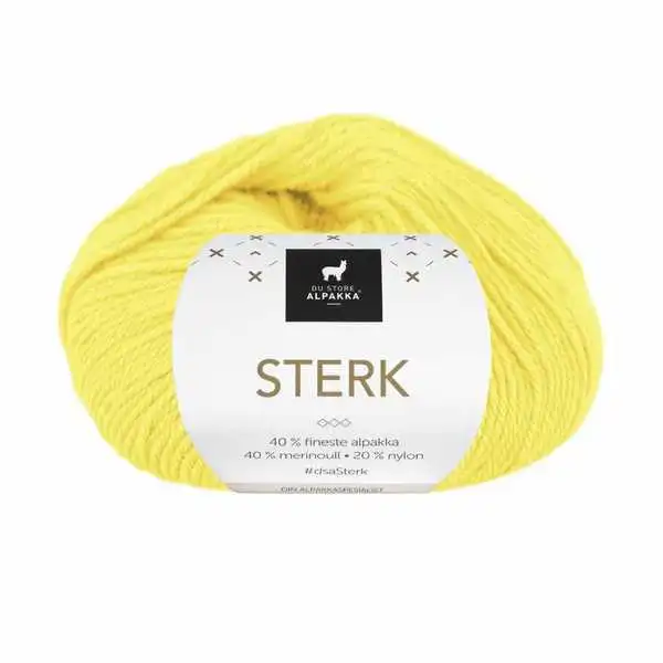 Du Store Alpakka Sterk 914 Jaune