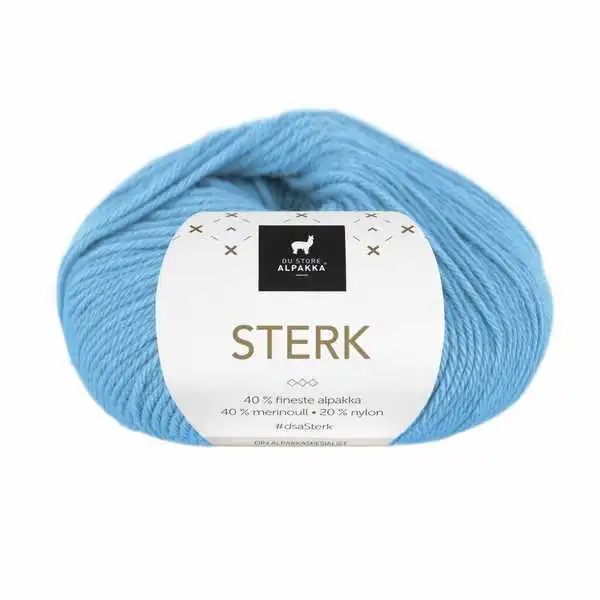 Du Store Alpakka Sterk 918 Bleu glace
