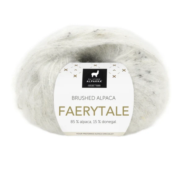 Du Store Alpakka Faerytale 814 Tweed blanc