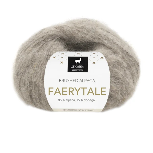 Du Store Alpakka Faerytale 816 Tweed chiné gris-brun clair