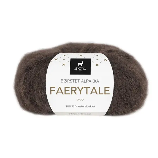 Du Store Alpakka Faerytale 722 Brun foncé