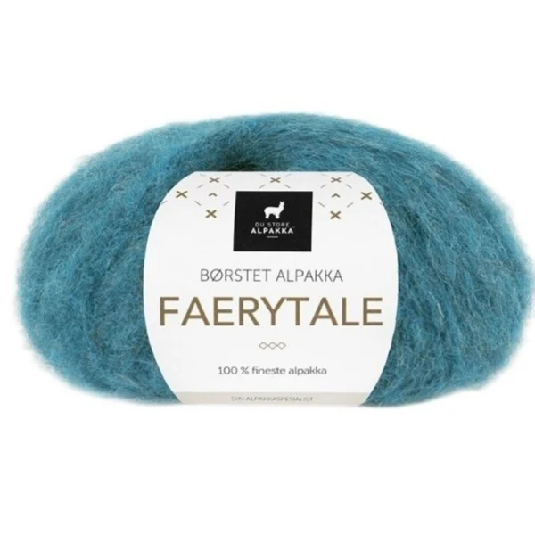 Du Store Alpakka Faerytale 766 Turkoois gemêleerd