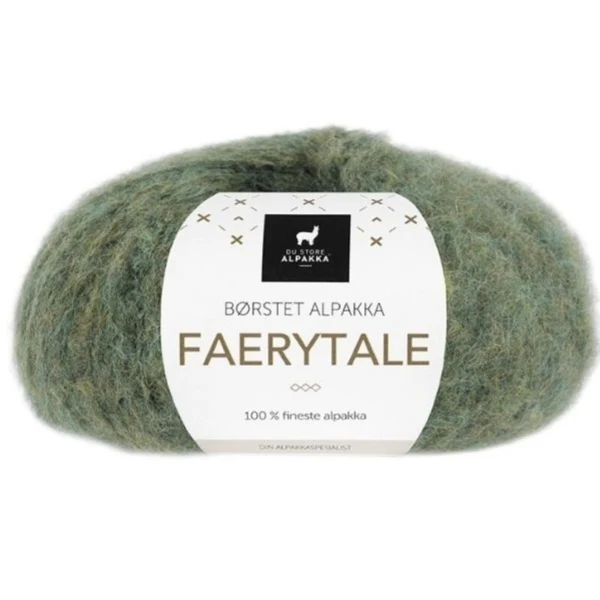 Du Store Alpakka Faerytale 769 Vert olive chiné