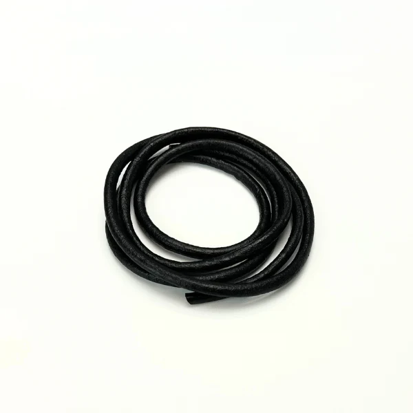 HobbyArts Cordon en cuir, 1 m, Noir 5.00 mm