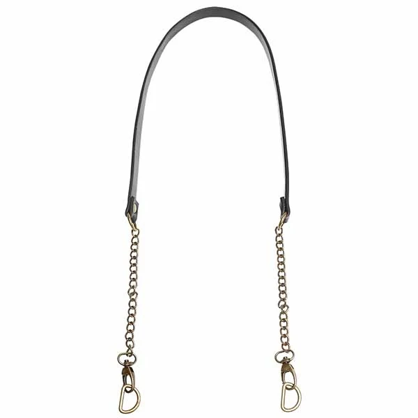 Bandoulière Go Handmade avec chaîne bronze 16mm x 102cm